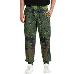 Military-background-grunge-style Men s Elastic Waist Pants by Wegoenart