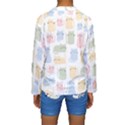 Cute-cat-colorful-cartoon-doodle-seamless-pattern Kids  Long Sleeve Swimwear View2