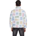 Cute-cat-colorful-cartoon-doodle-seamless-pattern Men s Puffer Bubble Jacket Coat View4