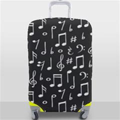 Chalk-music-notes-signs-seamless-pattern Luggage Cover (large) by Wegoenart