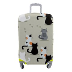 Cute-cat-seamless-pattern Luggage Cover (small) by Wegoenart