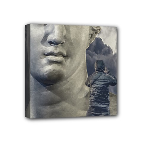 Men Taking Photos Of Greek Goddess Mini Canvas 4  X 4  (stretched) by dflcprintsclothing