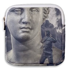 Men Taking Photos Of Greek Goddess Mini Square Pouch by dflcprintsclothing