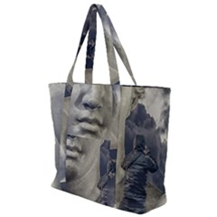 Men Taking Photos Of Greek Goddess Zip Up Canvas Bag by dflcprintsclothing