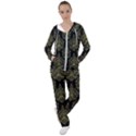 Black And Green Ornament Damask Vintage Women s Tracksuit View1