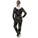 Black And Green Ornament Damask Vintage Women s Tracksuit View2