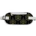 Black And Green Ornament Damask Vintage Rounded Waist Pouch View1