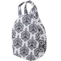 Black And White Ornament Damask Vintage Travel Backpacks by ConteMonfrey