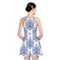 Blue And White Ornament Damask Vintage Reversible Skater Dress View2