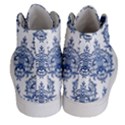 Blue And White Ornament Damask Vintage Women s Hi-Top Skate Sneakers View4