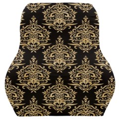 Black And Cream Ornament Damask Vintage Car Seat Back Cushion 