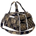 Black And Cream Ornament Damask Vintage Burner Gym Duffel Bag View2