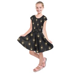 Light On Damask Kids  Short Sleeve Dress by ConteMonfrey