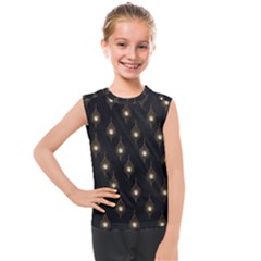 Light On Damask Kids  Mesh Tank Top by ConteMonfrey