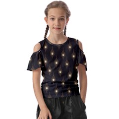 Light On Damask Kids  Butterfly Cutout Tee by ConteMonfrey