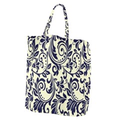 Tribal Flowers Giant Grocery Tote by ConteMonfrey