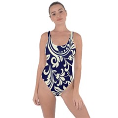 Blue Floral Tribal Bring Sexy Back Swimsuit by ConteMonfrey