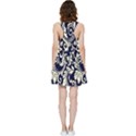 Blue floral tribal Inside Out Racerback Dress View2