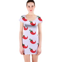 Small Peppers Short Sleeve Bodycon Dress