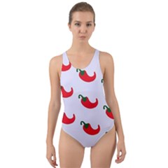 Small Peppers Cut-Out Back One Piece Swimsuit