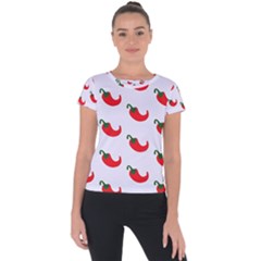 Small Peppers Short Sleeve Sports Top  by ConteMonfrey