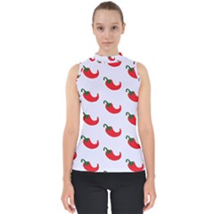 Small Peppers Mock Neck Shell Top