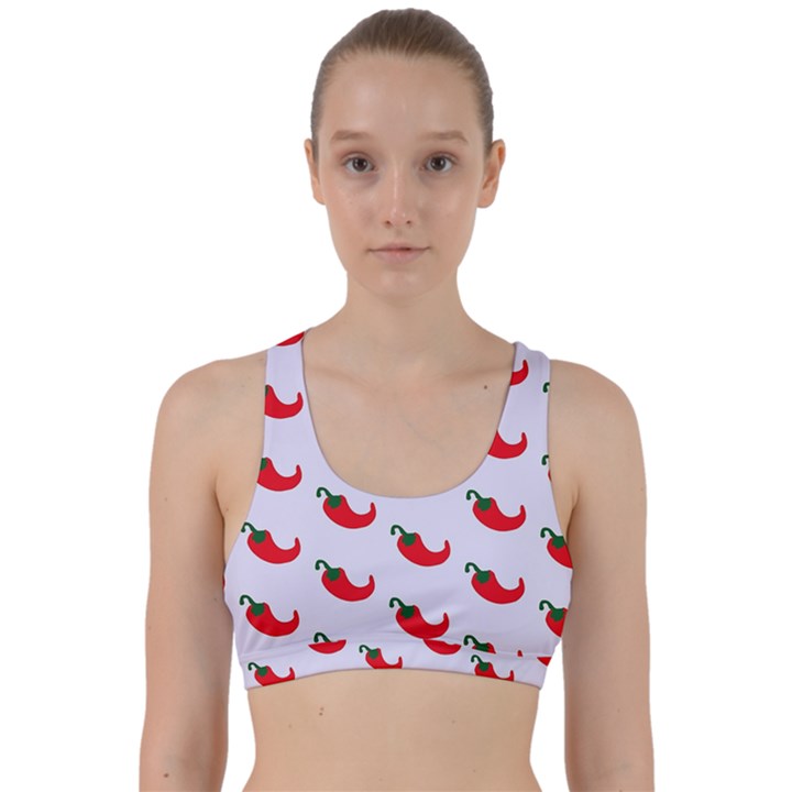 Small Peppers Back Weave Sports Bra