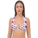 Small Peppers Double Strap Halter Bikini Top View1