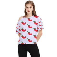 Small Peppers One Shoulder Cut Out Tee by ConteMonfrey