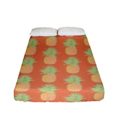 Pineapple Orange Pastel Fitted Sheet (full/ Double Size) by ConteMonfrey