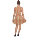 Pineapple Orange Pastel Long Sleeve Panel Dress View2