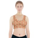 Pineapple Orange Pastel Sports Bra With Pocket View1