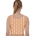 Pineapple Orange Pastel Velvet Racer Back Crop Top View2