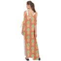 Pineapple Orange Pastel Maxi Chiffon Cover Up Dress View2