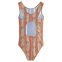 Pineapple Orange Pastel Kids  Cut-Out Back One Piece Swimsuit View2