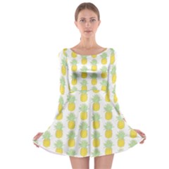 Pineapple Glitter Long Sleeve Skater Dress by ConteMonfrey