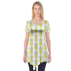 Pineapple Glitter Short Sleeve Tunic  by ConteMonfrey