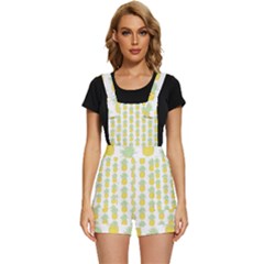 Pineapple Glitter Short Overalls