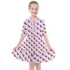 Small Mini Peppers White Kids  All Frills Chiffon Dress by ConteMonfrey