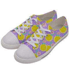 Purple Lemons  Men s Low Top Canvas Sneakers by ConteMonfrey