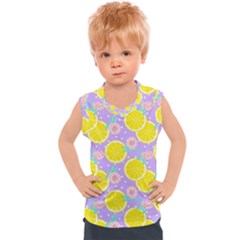 Purple Lemons  Kids  Sport Tank Top