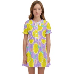 Purple Lemons  Kids  Sweet Collar Dress by ConteMonfrey