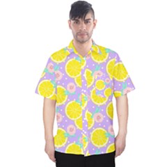 Purple Lemons  Men s Hawaii Shirt