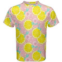 Pink Lemons Men s Cotton Tee by ConteMonfrey