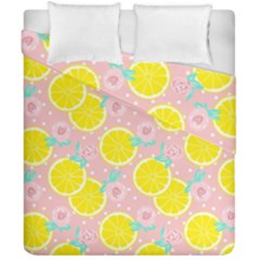 Pink Lemons Duvet Cover Double Side (california King Size) by ConteMonfrey