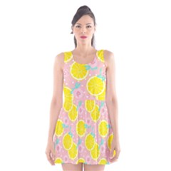 Pink Lemons Scoop Neck Skater Dress by ConteMonfrey