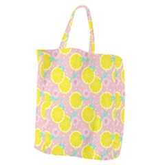 Pink Lemons Giant Grocery Tote by ConteMonfrey