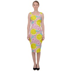 Pink Lemons Sleeveless Pencil Dress by ConteMonfrey