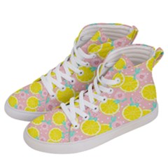 Pink Lemons Men s Hi-top Skate Sneakers by ConteMonfrey