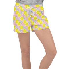 Pink Lemons Velour Lounge Shorts by ConteMonfrey